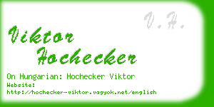 viktor hochecker business card